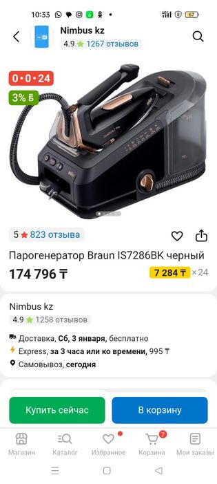 Парогенератор BRAUN
