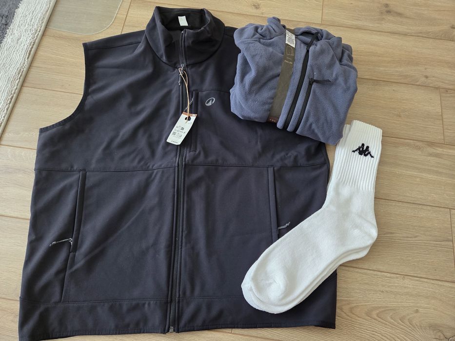 Set vesta+hanorac cu fermoar 2XL Decathlon