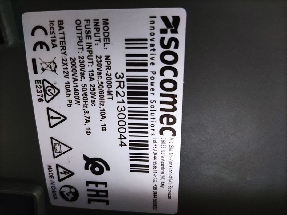 Ups Socomec 1400w
