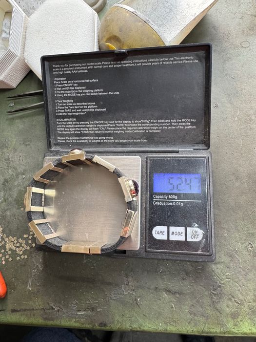 Златна мъжка гривна 52.47 гр