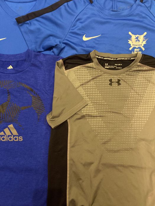7 tricouri sport băieți 10-12 ani Nike, Adidas, Under Armour, Lemon