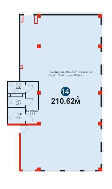 Первая линия на ФЕРГАНА ЙУЛИ — 210.62 м2 Коммерция для Вашего Бизнеса