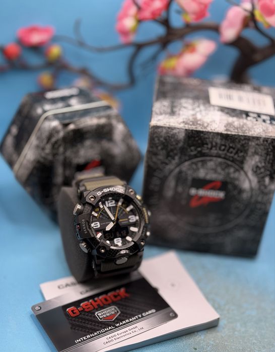 ГАРАНЦИОНЕН!!! Мъжки часовник CASIO G-SHOCK MUDMASTER GG-B100-1A3, Carbon Core Guard, Bluetooth