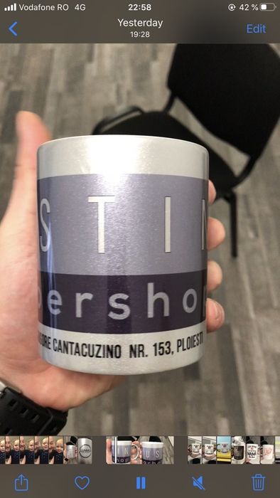 Cadou perfect pentru colegi Cana cani personalizate