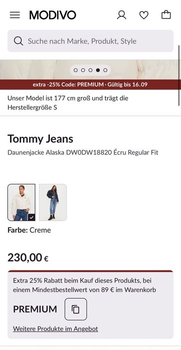 Дамско пухено яке : Tommy Jeans ALASKA - Down jacket - ancient white XS