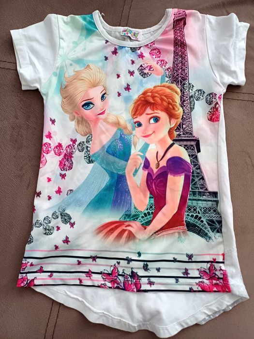 Детска туника с Елза и Анна