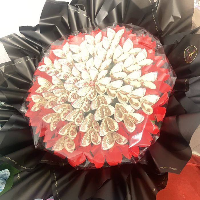 Букет денежный доларовый , цветы