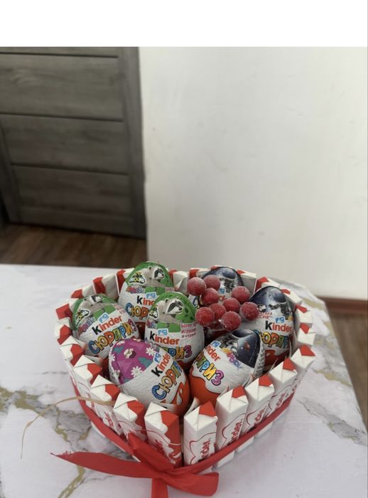 Киндер бокс сердечка сладкий бокс