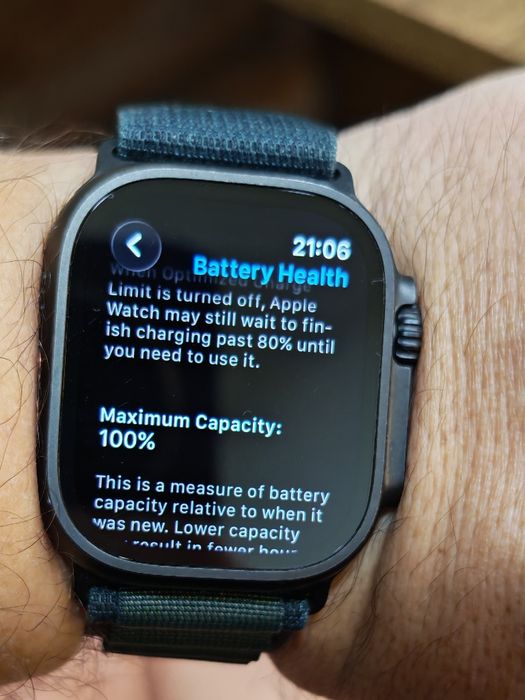 Apple watch Ultra 2 Black Alpine Loop L 100% battery