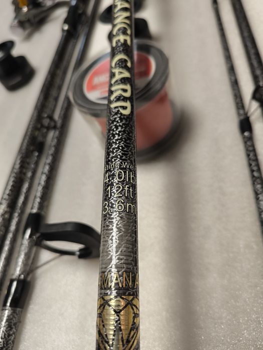 SET 3 Lansete Diamant Alb 3.60 4.0Lbs 3 Tronsoane + 3 Mulinete TFR 600