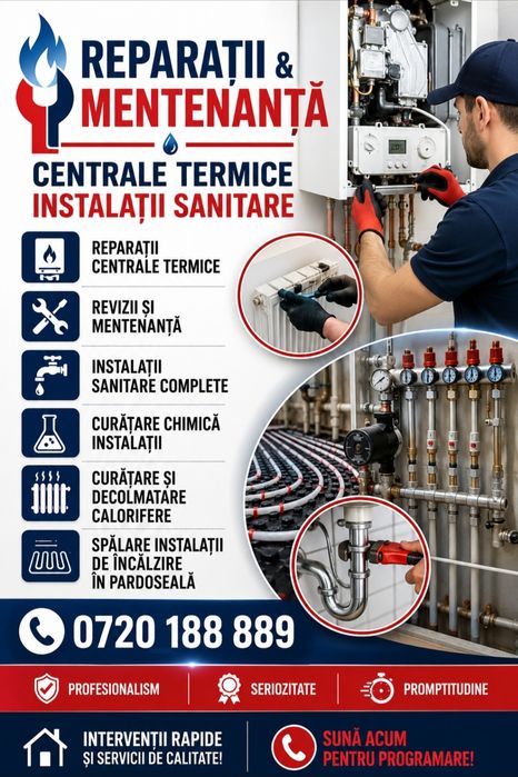 Reparații Centrale Termice Curățare Chimică