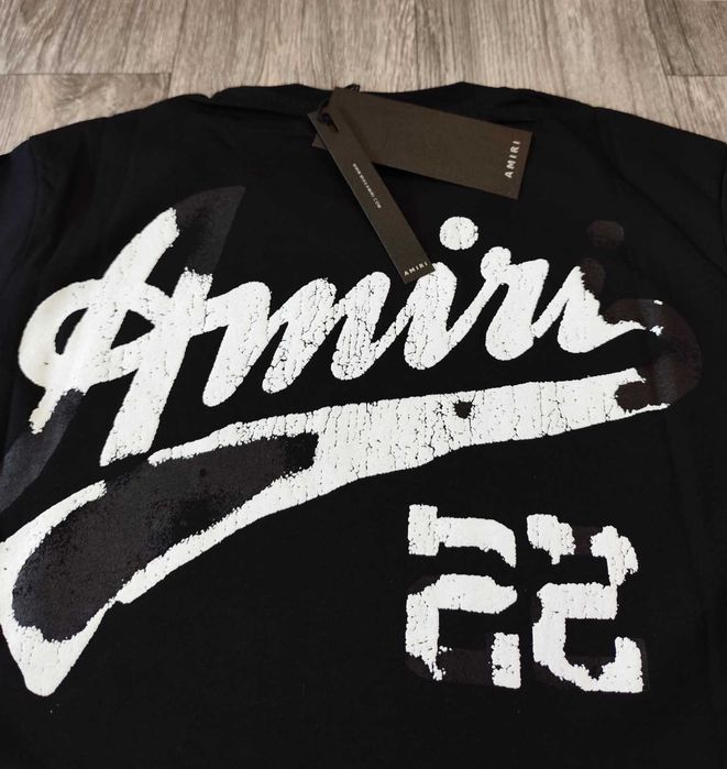 Нова мъжка тениска фланелка Amiri блуза фланелка памук heron