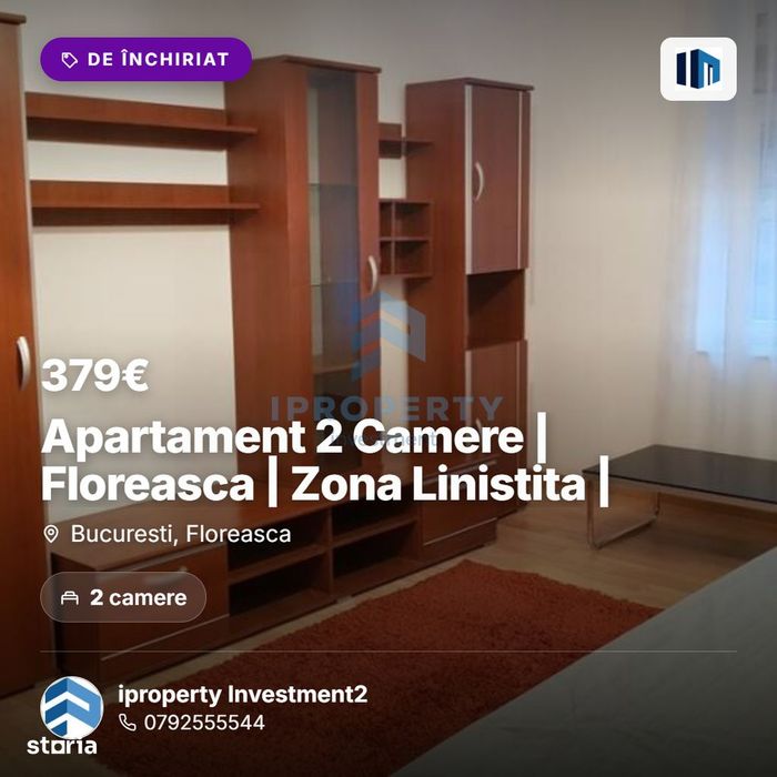 Apartament 2 Camere | Floreasca | Zona Linistita |