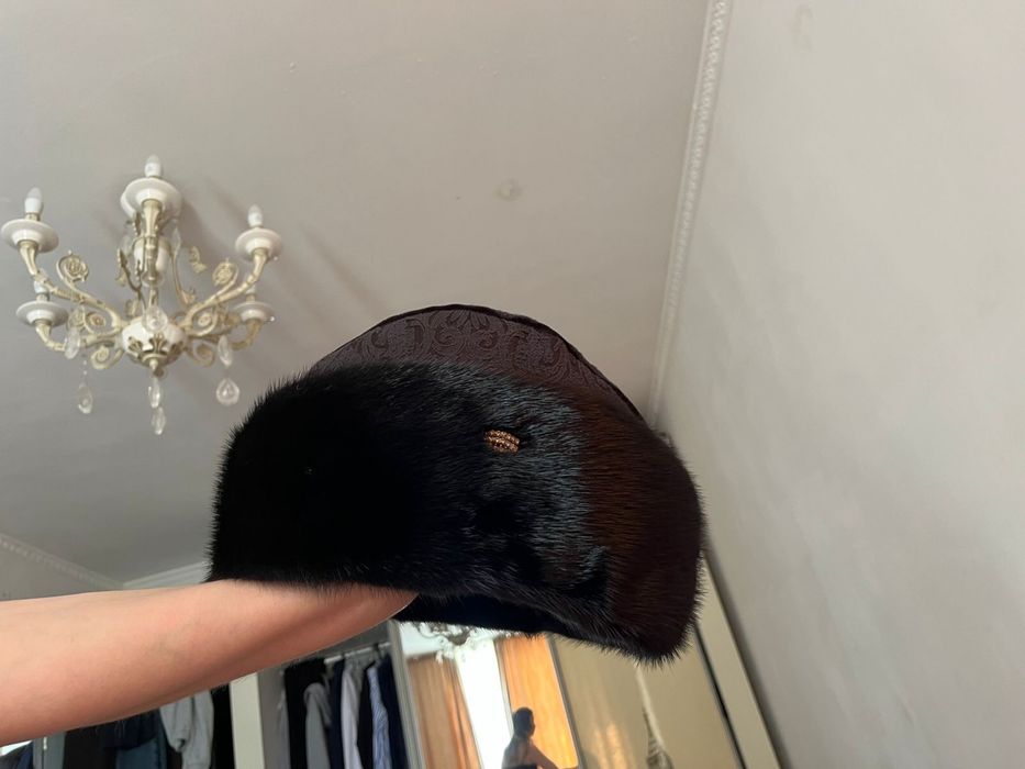 Норковая пилотка  новая