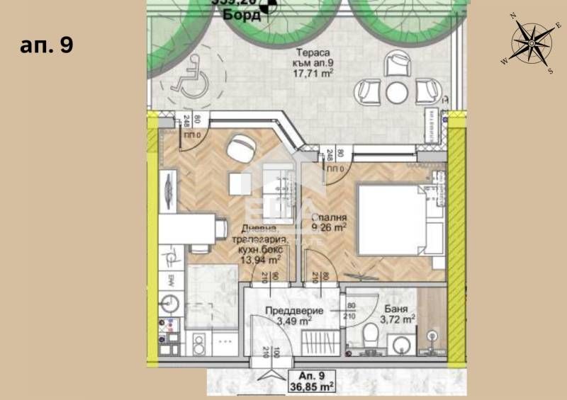 ЕРА Фаворит продава двустаен апартамент в сграда ново строителство Люл