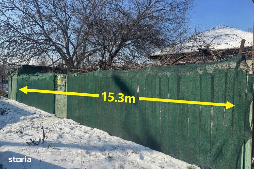 Casa batraneasca(de renovat),km4oras C-ta,deschidere 15.3m,300mp teren