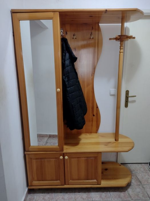 Портманто от чам с огледало