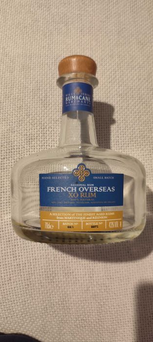 sticla goala FRENCH OVERSEAS RUM XO 700ml originala