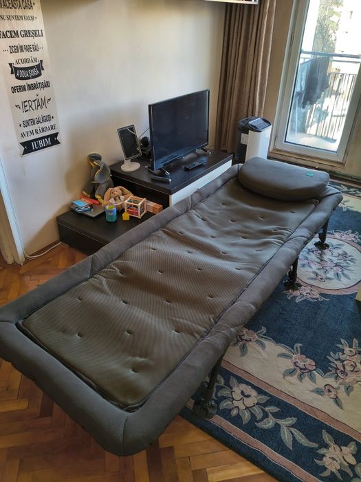 Pat Carp Pro Delight Bed, 223x82x40-48cm
