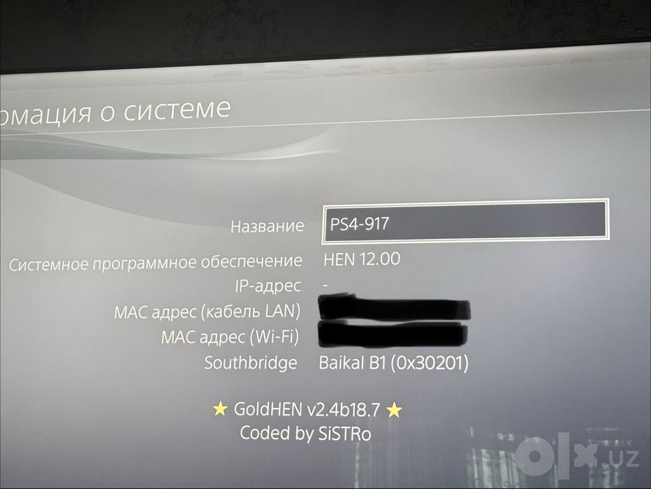 Ps 4 pro 1 tb ideal xolag Goldhen qlngan 2 ta xtoy jostigi bilan