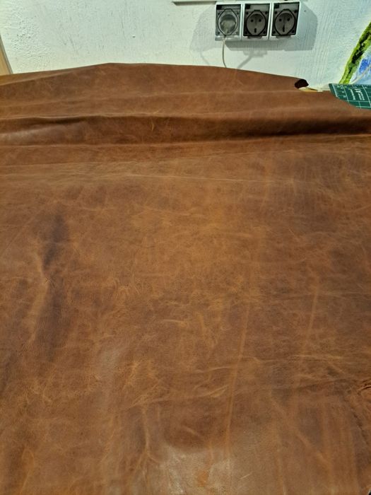Piele naturala tabacita, la metru, marochinarie, leather handmade