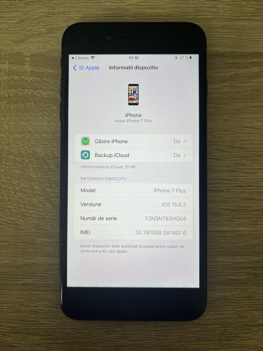 Iphone 7 plus- black