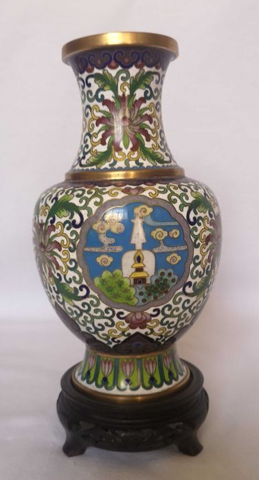 Ваза - клуазоне антиквариат.