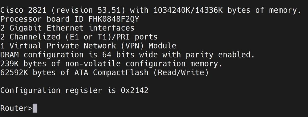 Cisco 2821 (1GB) - 20тыстг