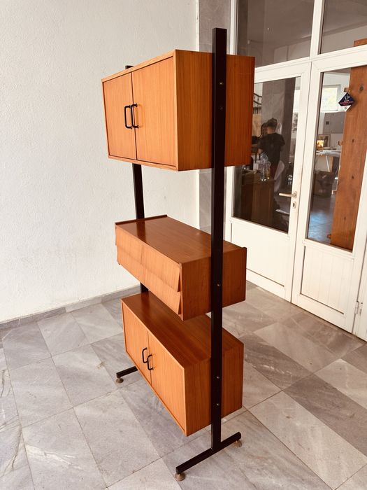 Италианска модулна винтидж етажерка/секция от 60-те