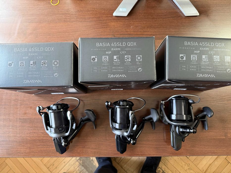Vand 3 x Daiwa Basia  45 SLD QDX