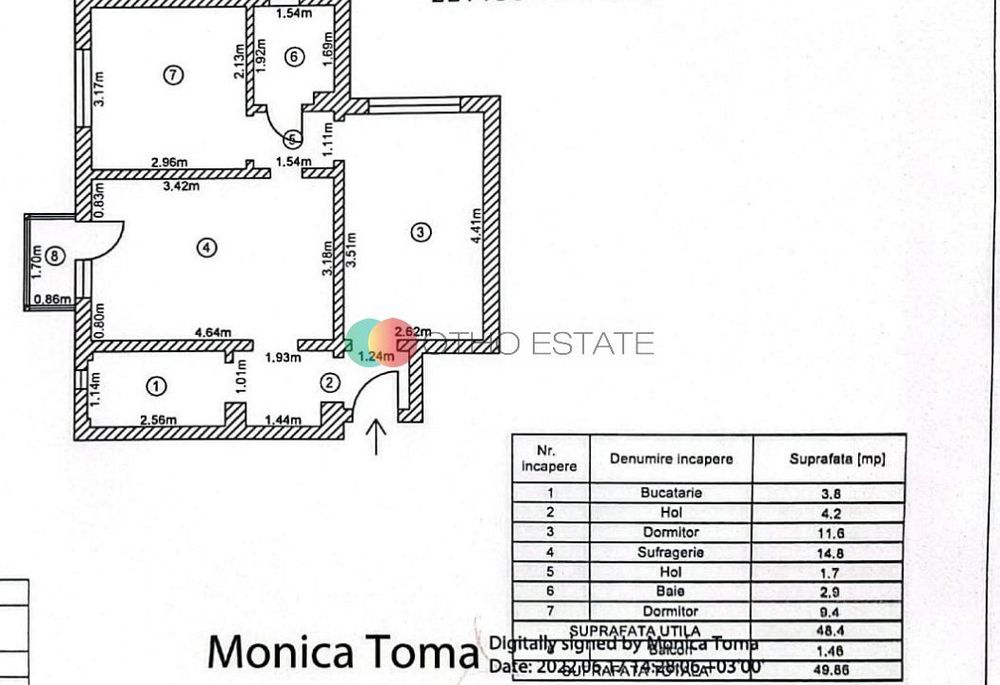 3 Camere Pantelimon | Bloc Anvelopat - Utilat Mobilat | Comision 0%