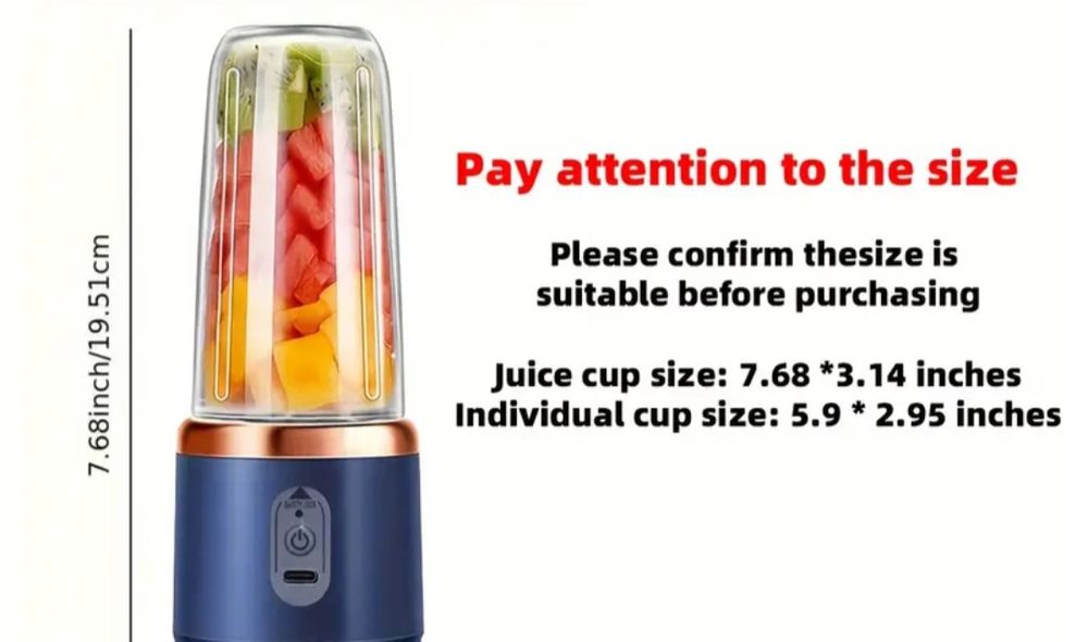 НЕРАЗОПАКОВАН безкабелен електрически блендер