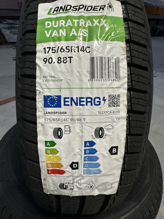Нови всесезонни бусови гуми LANDSPIDER DURATRAXX VAN A/S 175/65R14C 90/88T 1756514 1756514C