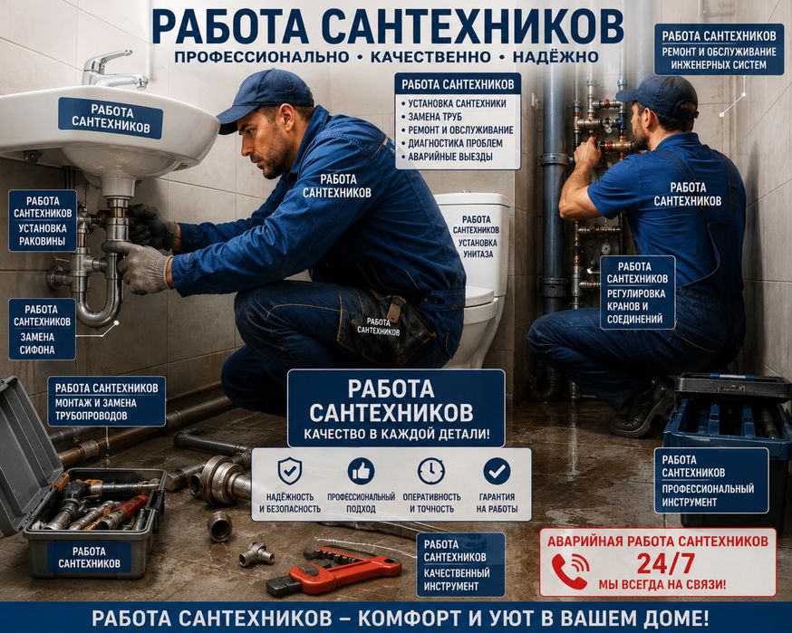 Работа сантехников!