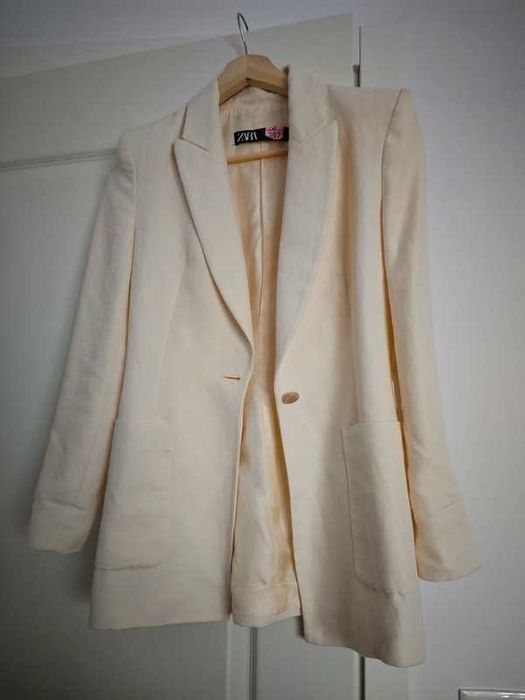 Sacou Din in Zara XS bej/ecru