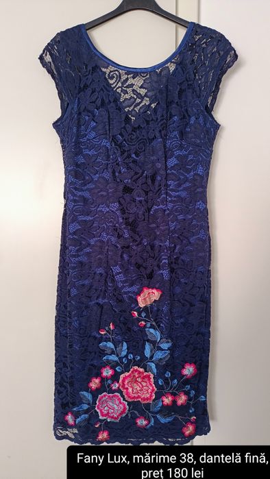 Rochie bleumarin Fany Lux