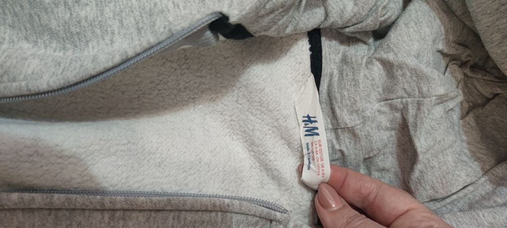 Vesta de bumbac pt băieți sau fete, H&M, 4-5-6 ani