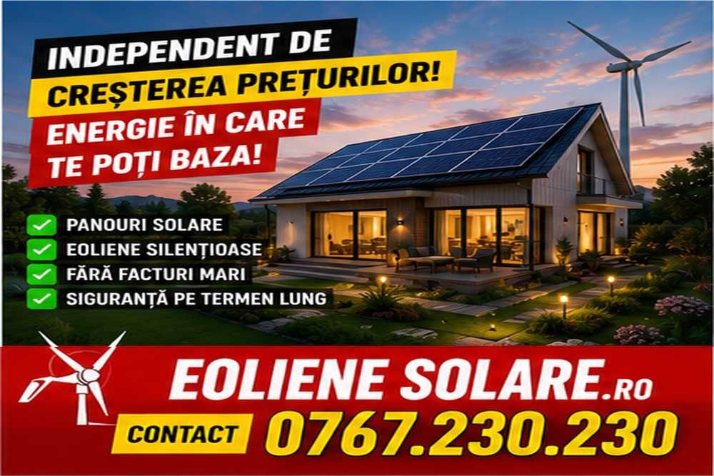Panouri FOTOVOLTAICE, Panouri SOLARE, Turbine Eoliene - TÂRGU OCNA -