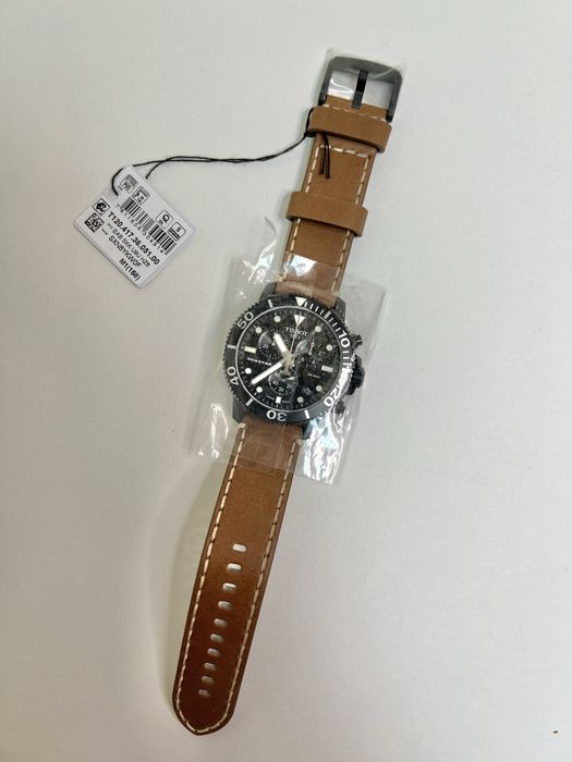 Оригинальные Tissot Seastar 1000 новые часы с хронографом Швейцария