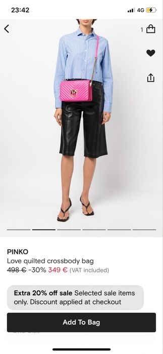 PINKO оригинална чанта с кутия и противопрахова торбичка