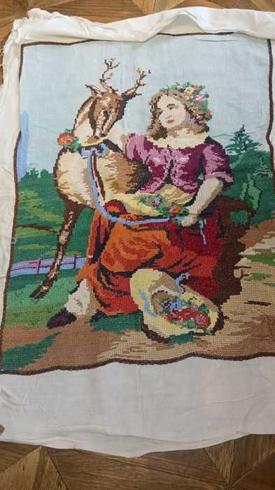 Вышитые  картины прошлого века