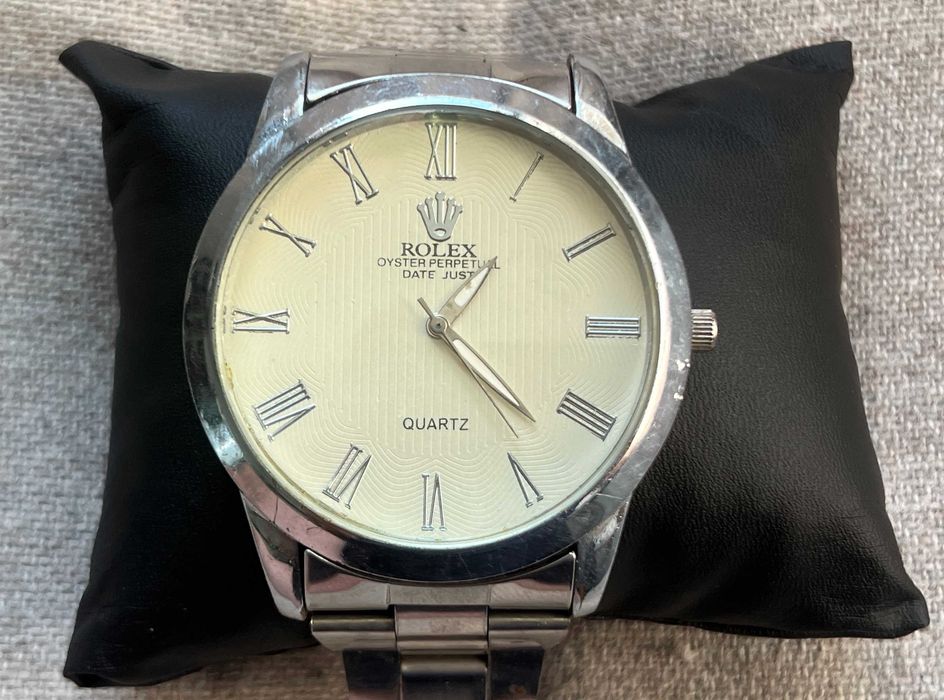 Ceas stil Rolex quartz barbatesc bratara metalica functional