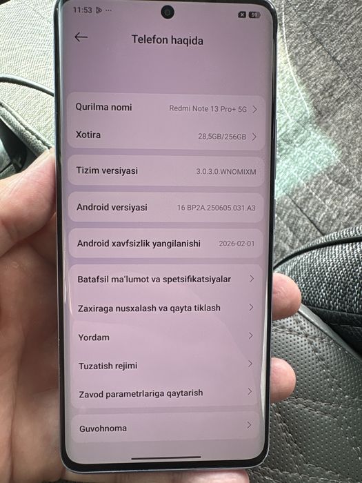Redmi note 13 pro + 5G 8/256 GB