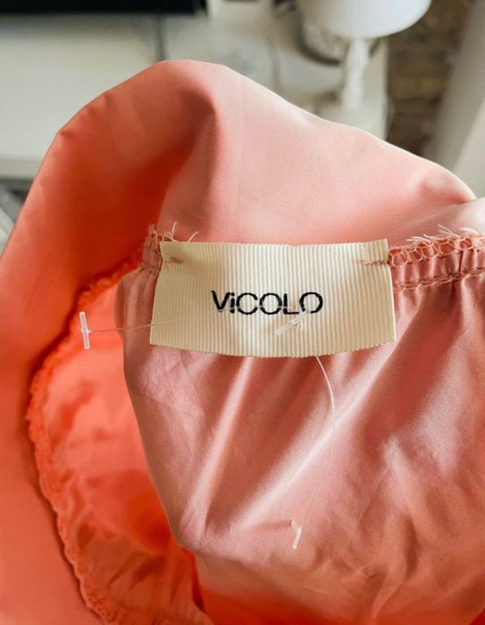 Fusta maxi rose peach deosebita