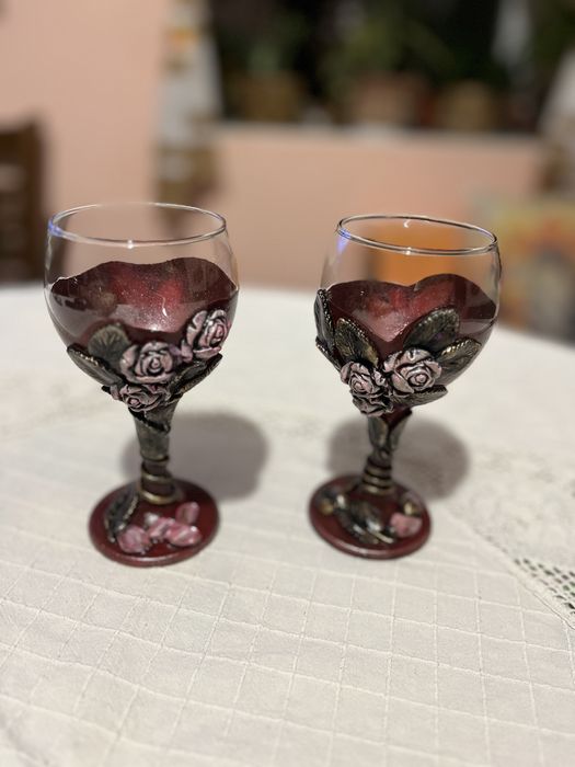 Чаши за вино - ръчно изработени