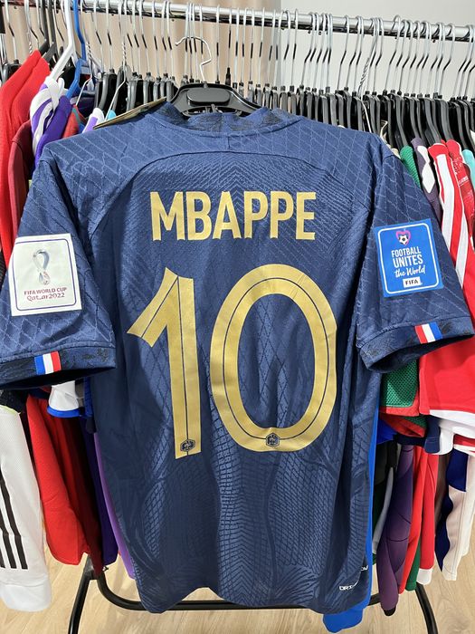Tricou de fotbal Nike France Franta Kylian Mbappe 10 marime L WC 2022