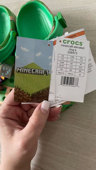Кроксы Майнкрафт детские