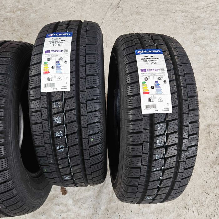 4 Нови бусови всесезонни гуми 235/65R16C Falken EuroAllSeason VAN11 121R DOT3025