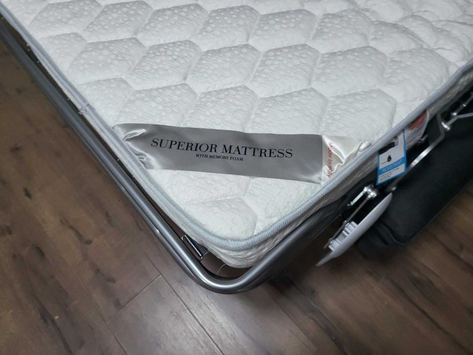 Сив комплект от плат набук диван тройка с функция сън и два фотьойла