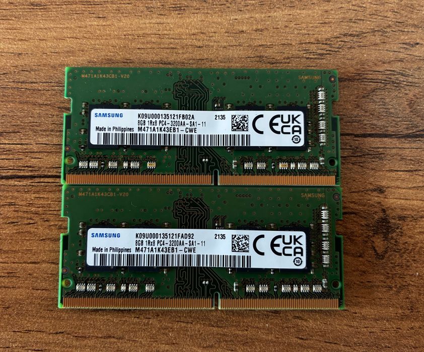 Оперативная память Samsung DDR4 SODIMM 8GB 3200 mhz ОЗУ